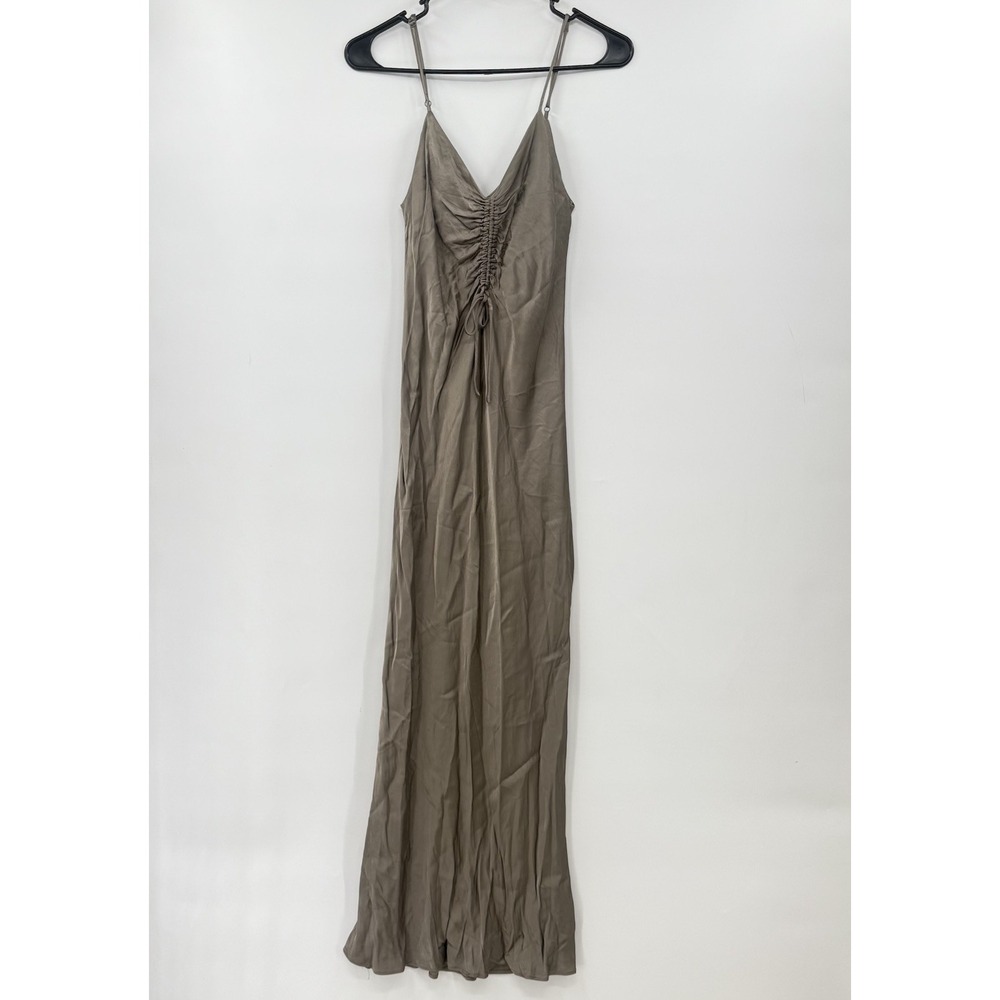 Zara Silver Size XS Bodycon Maxi Sleeveless Dress